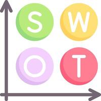 Swot analysis for business vector