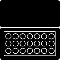 A black and white image of a keyboard vector
