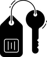 Key and tag icon vector