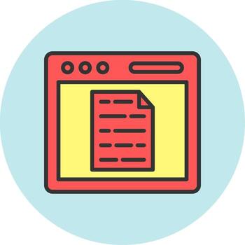 Document Icon Design vector