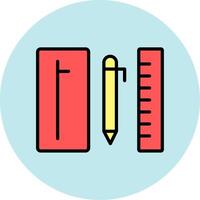 Pencil Case Icon Design vector