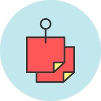 Sticky Notes Icon Design vector