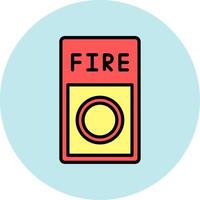 Fire Button Icon Design vector