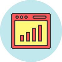 Bar Chart Icon Design vector