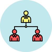 Hierarchy Icon Design vector