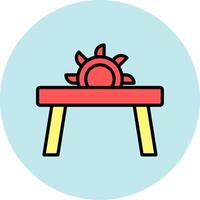 Table Saw Icon Design vector