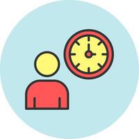 Working Hours Icon Design vector
