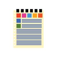 Document icon isolated on white background for your web and mobile app design, document file isolated icon illustration. Report icon. Flat design style. Education design element vector
