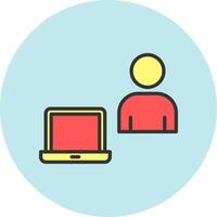 Work From Home Icon Design vector