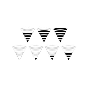 wifi icon set. symbol of wireless internet connection. Suitable for design element of smartphone wifi bar, signal strength level, and internet connection symbol. vector