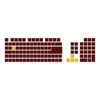 Brick wall icon. Flat color design. Technology illustration element design, red keyboard button layout. keyboard button silhouette vector