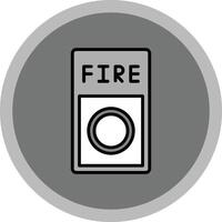 Fire Button Icon Design vector