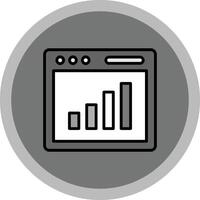 Bar Chart Icon Design vector