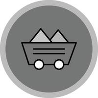 Mining Cart Icon Design vector
