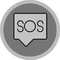 Sos Icon Design vector