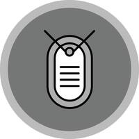 Dog Tag Icon Design vector
