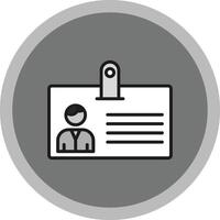 Identification Card Icon Design vector