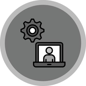 trabajo proceso icono diseño vector