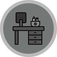 Office Desk Icon Design vector