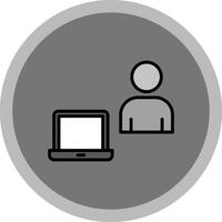 Work From Home Icon Design vector