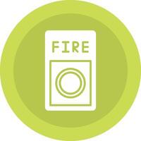 Fire Button Icon Design vector
