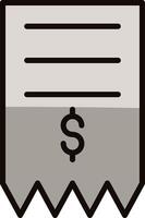 Receipt Icon Design vector