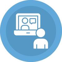 Online Conference Icon Design vector