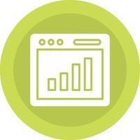 Bar Chart Icon Design vector