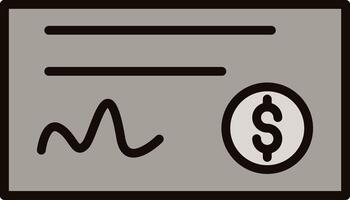Cheque Icon Design vector