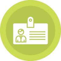 Identification Card Icon Design vector