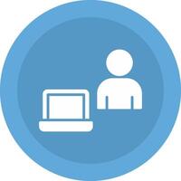 Work From Home Icon Design vector