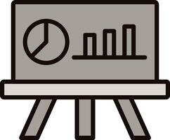 Pie Chart Icon Design vector
