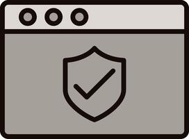 Web Security Icon Design vector