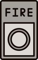 Fire Button Icon Design vector