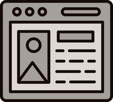 Content Icon Design vector