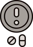 Warning Icon Design vector