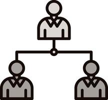 Hierarchy Icon Design vector