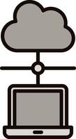 Cloud Network Icon Design vector