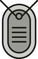 Dog Tag Icon Design vector