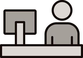 Work From Home Icon Design vector