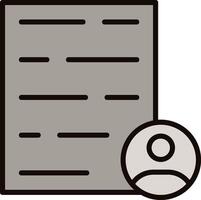 Resume Icon Design vector