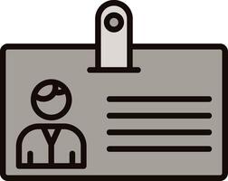 Identification Card Icon Design vector