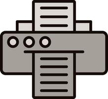 Printer Icon Design vector