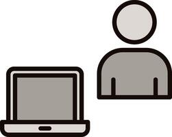 Work From Home Icon Design vector