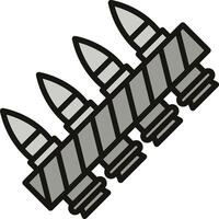 Ammunition Icon Design vector
