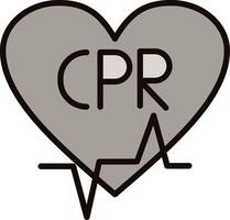 CPR Icon Design vector