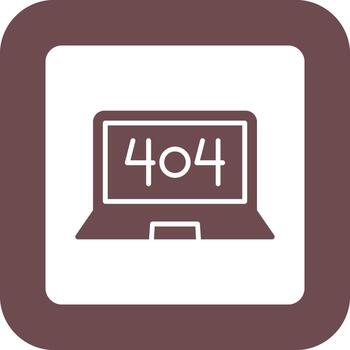 Error 404 Icon Design vector