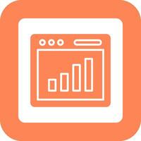 Bar Chart Icon Design vector