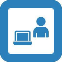 Work From Home Icon Design vector