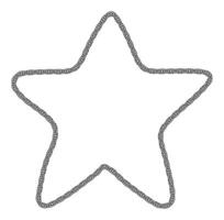 Chain frame corner, coiled into a star shape vector
